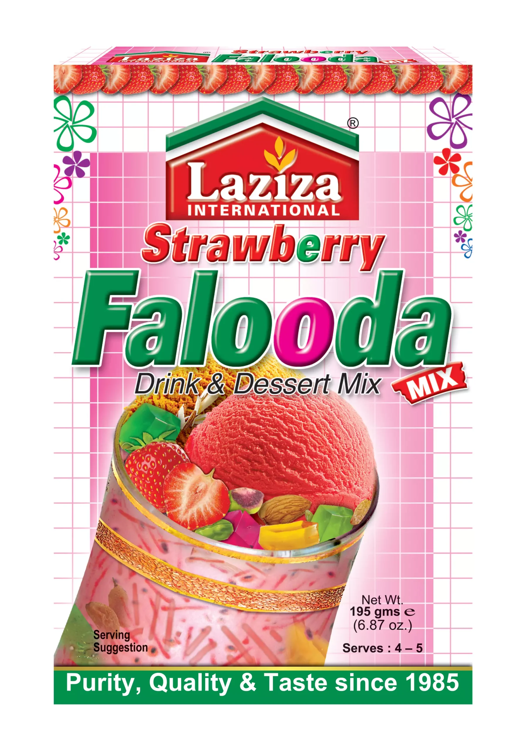 Laziza Falooda Mix - Strawberry