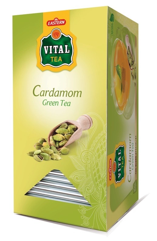 Vital Green Tea Bags - Cardamom