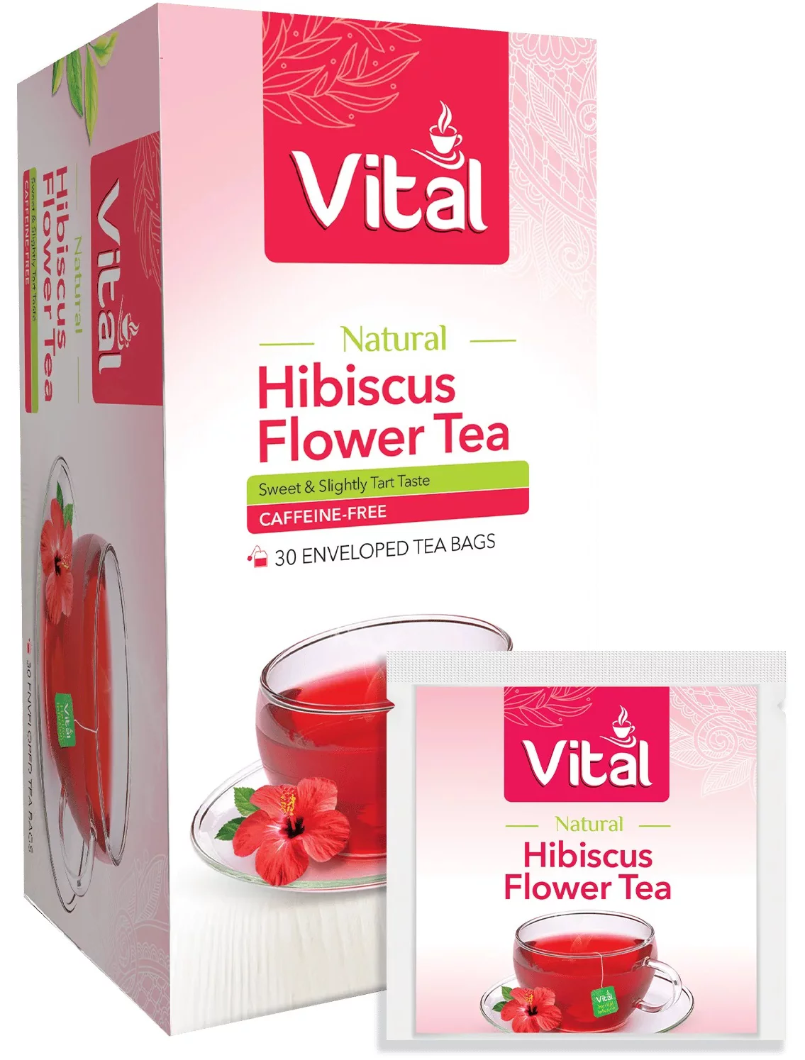 Vital Green Tea Bags - Hibiscus