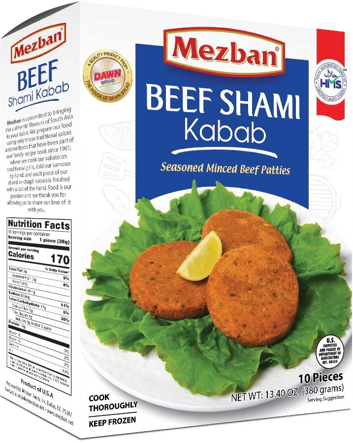 Mezban Beef Shami Kabab (10Pcs)