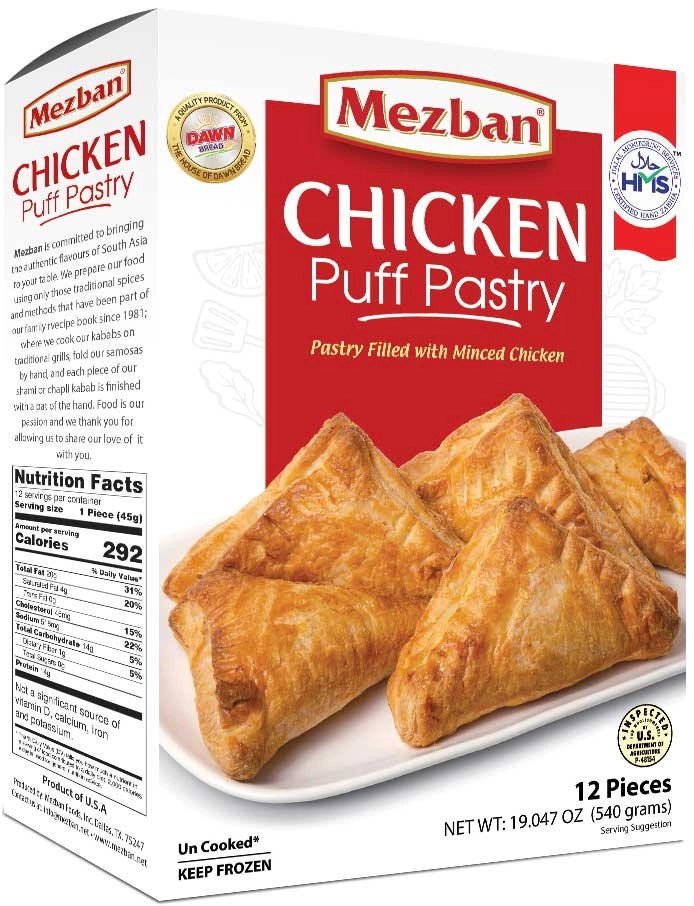 Mezban Chicken Puff Pastry (12Pcs)