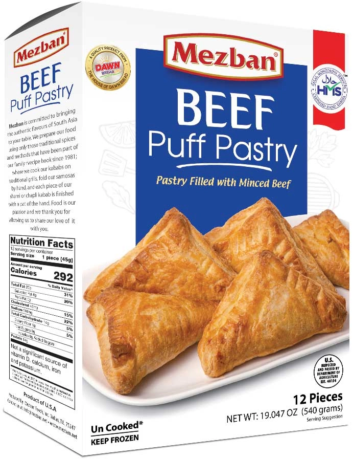 Mezban Beef Puff Pastry (12Pcs)