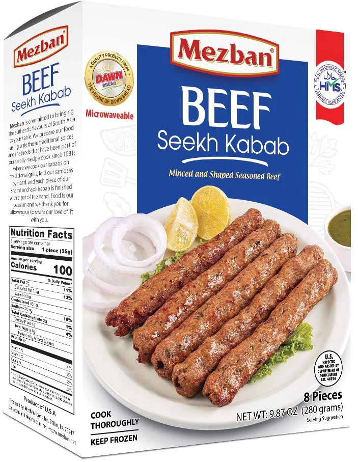 Mezban Beef Seekh Kabab (8Pcs)