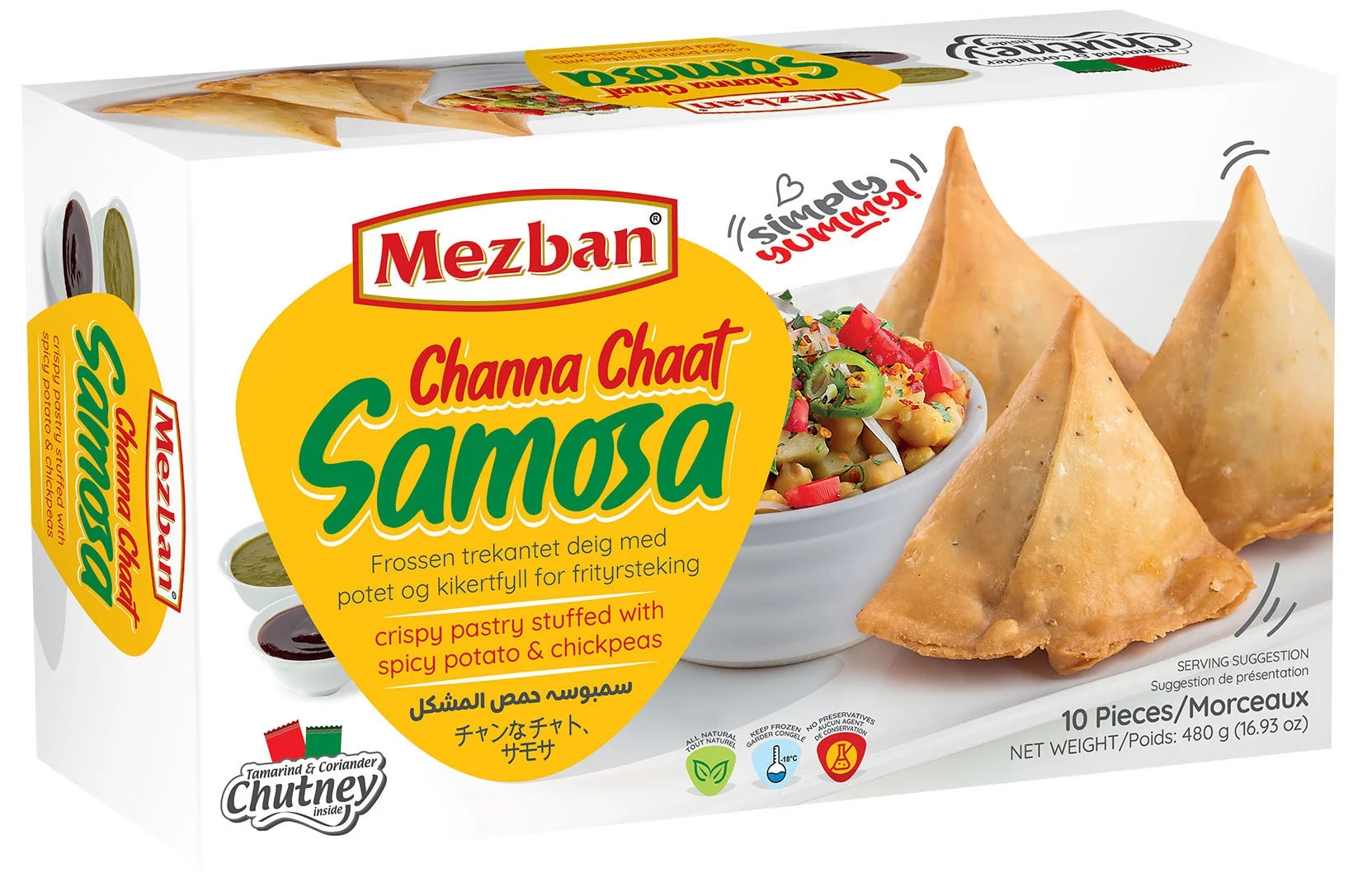 Mezban Chana Chaat Samosa (10Pcs)