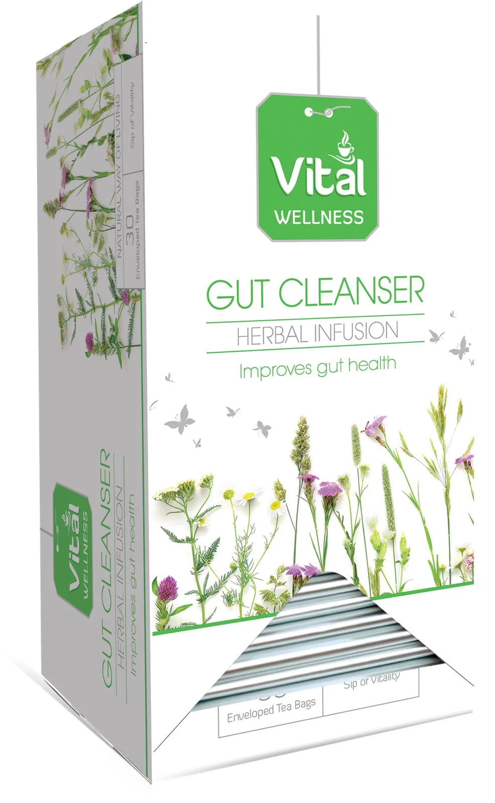 Vital Herbal Tea Bags - Gut Cleanser (30 Count)