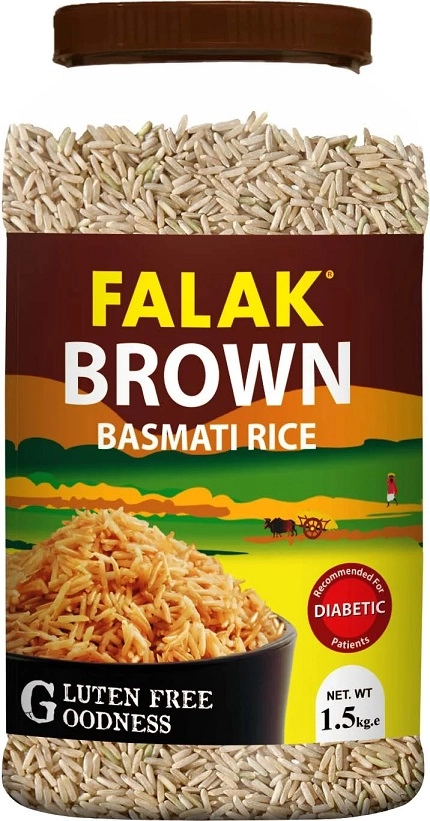 Falak Brown Basmati Rice (Jar)